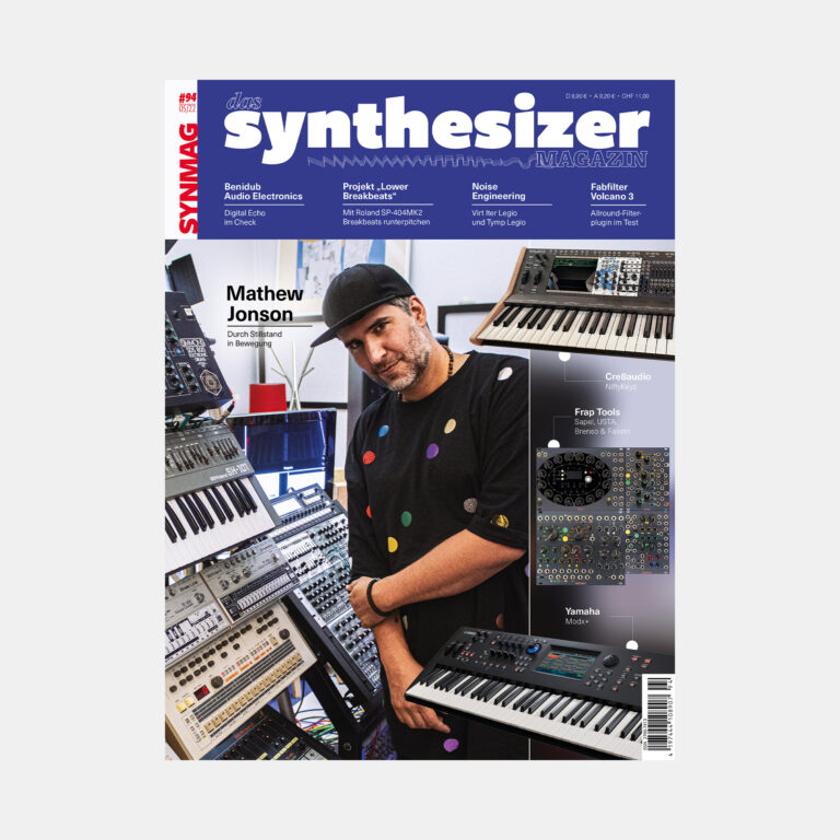 Cover von SynMag – Das Synthesizer-Magazin, Ausgabe 94. Auf dem Titel ist unter anderem Mathew Johnson zu sehen